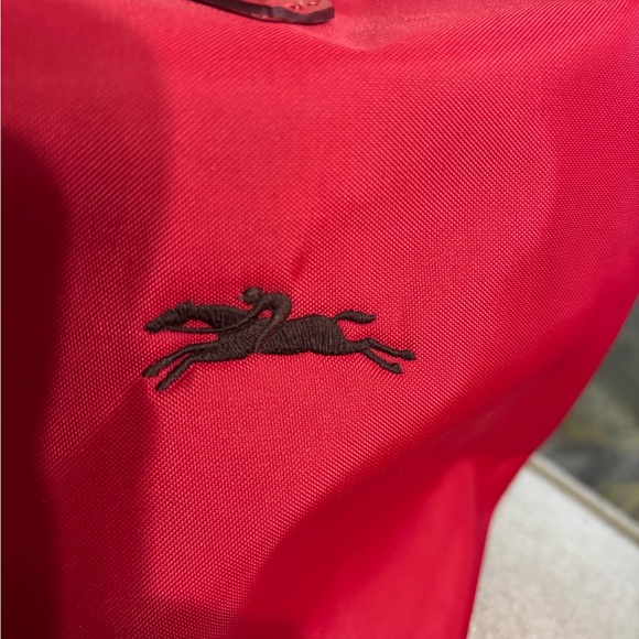 Longchamp Le Pliage Small Top Handle Bag - Red (Like New!) + FREE Strap ORIGINAL - Picture 3 of 7